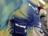 Application - Mise en peinture des élements de carrosserie
